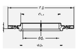变径中心环带O型橡胶密封圈(NBR，FPM)